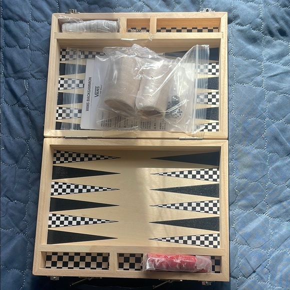 Vans Classic Backgammon Set, journal, playing cards, stickers, desk mat - Picture 2 of 11